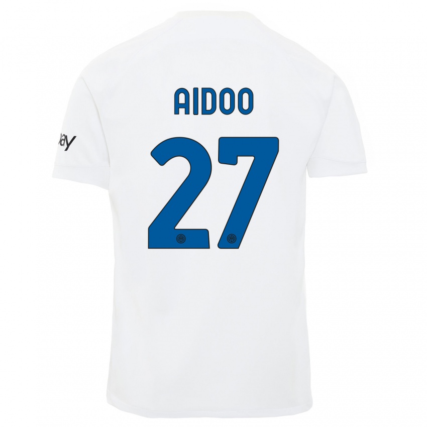 Niño Camiseta Mike Aidoo #27 Blanco 2ª Equipación 2023/24 La Camisa México