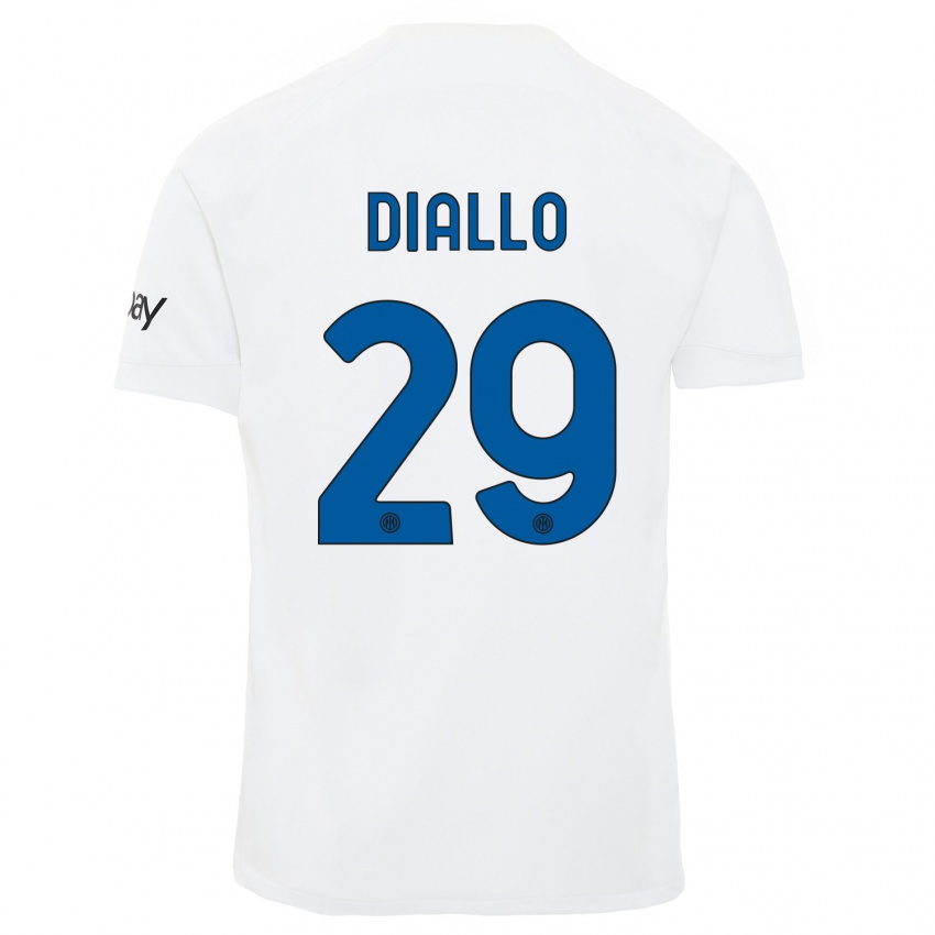 Niño Camiseta Oumar Diallo #29 Blanco 2ª Equipación 2023/24 La Camisa México