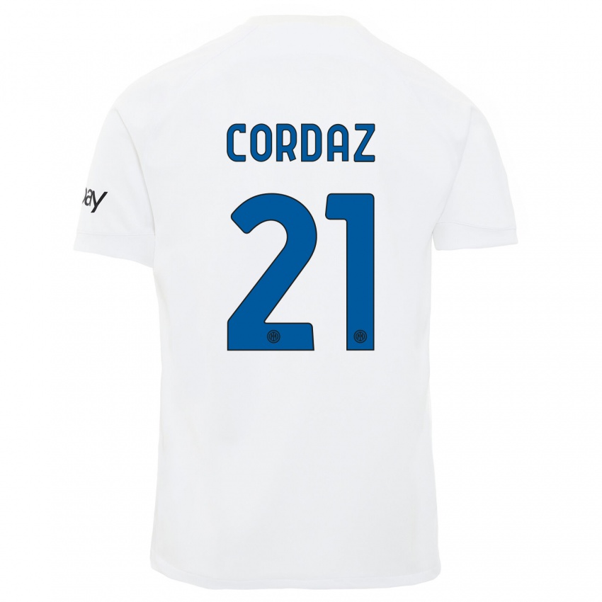 Niño Camiseta Alex Cordaz #21 Blanco 2ª Equipación 2023/24 La Camisa México