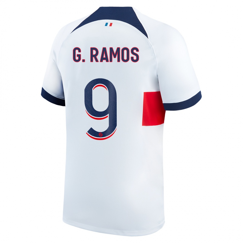 Niño Camiseta Gonçalo Ramos #9 Blanco 2ª Equipación 2023/24 La Camisa México