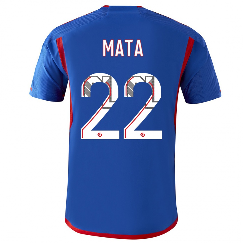 Niño Camiseta Clinton Mata #22 Azul Rojo 2ª Equipación 2023/24 La Camisa México