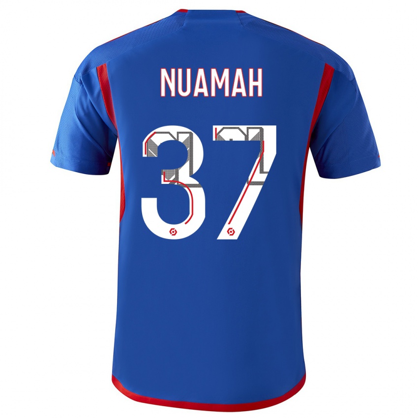 Niño Camiseta Ernest Nuamah #37 Azul Rojo 2ª Equipación 2023/24 La Camisa México