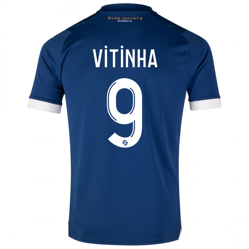 Niño Camiseta Vitinha #9 Azul Oscuro 2ª Equipación 2023/24 La Camisa México