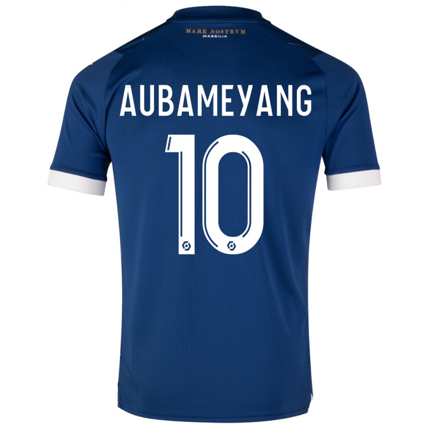 Niño Camiseta Pierre-Emerick Aubameyang #10 Azul Oscuro 2ª Equipación 2023/24 La Camisa México