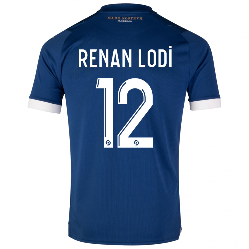 Niño Camiseta Renan Lodi #12 Azul Oscuro 2ª Equipación 2023/24 La Camisa México
