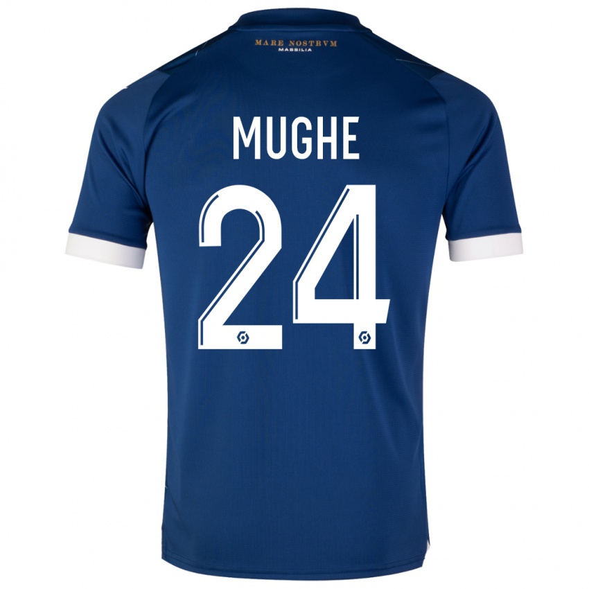 Niño Camiseta François Mughe #24 Azul Oscuro 2ª Equipación 2023/24 La Camisa México