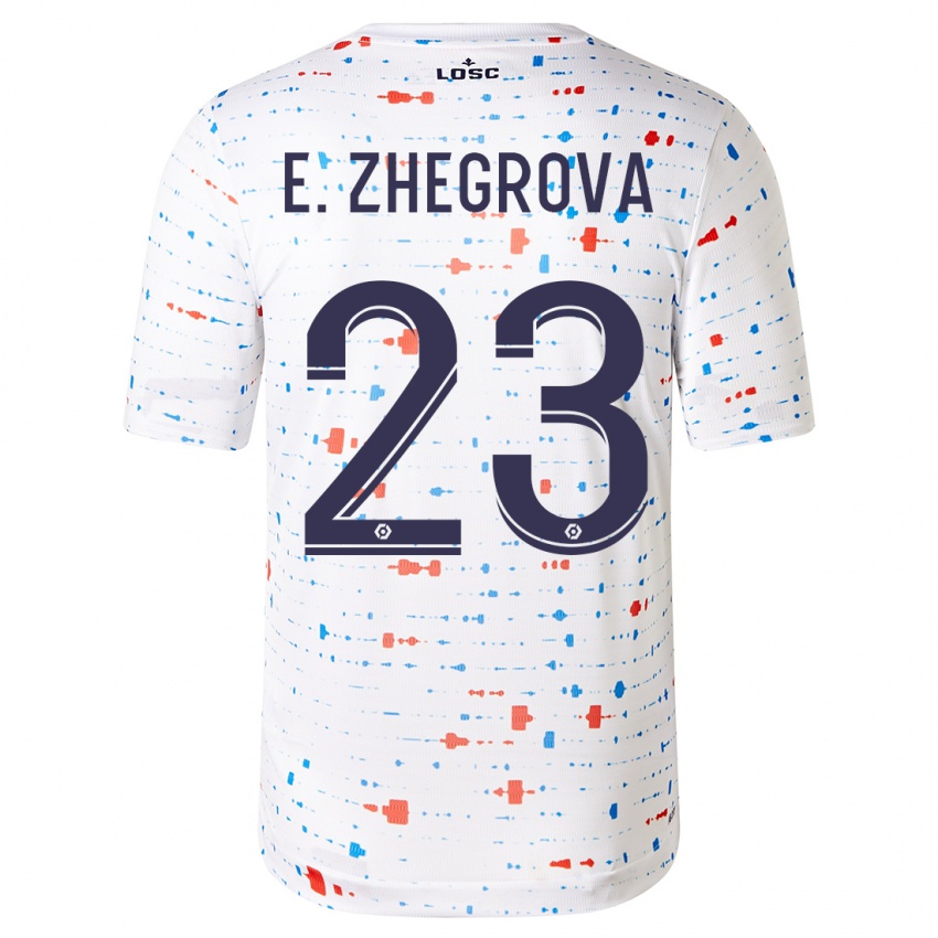 Niño Camiseta Edon Zhegrova #23 Blanco 2ª Equipación 2023/24 La Camisa México
