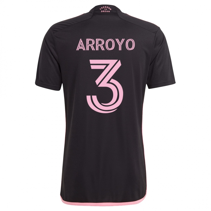 Niño Camiseta Dixon Arroyo #3 Negro 2ª Equipación 2023/24 La Camisa México