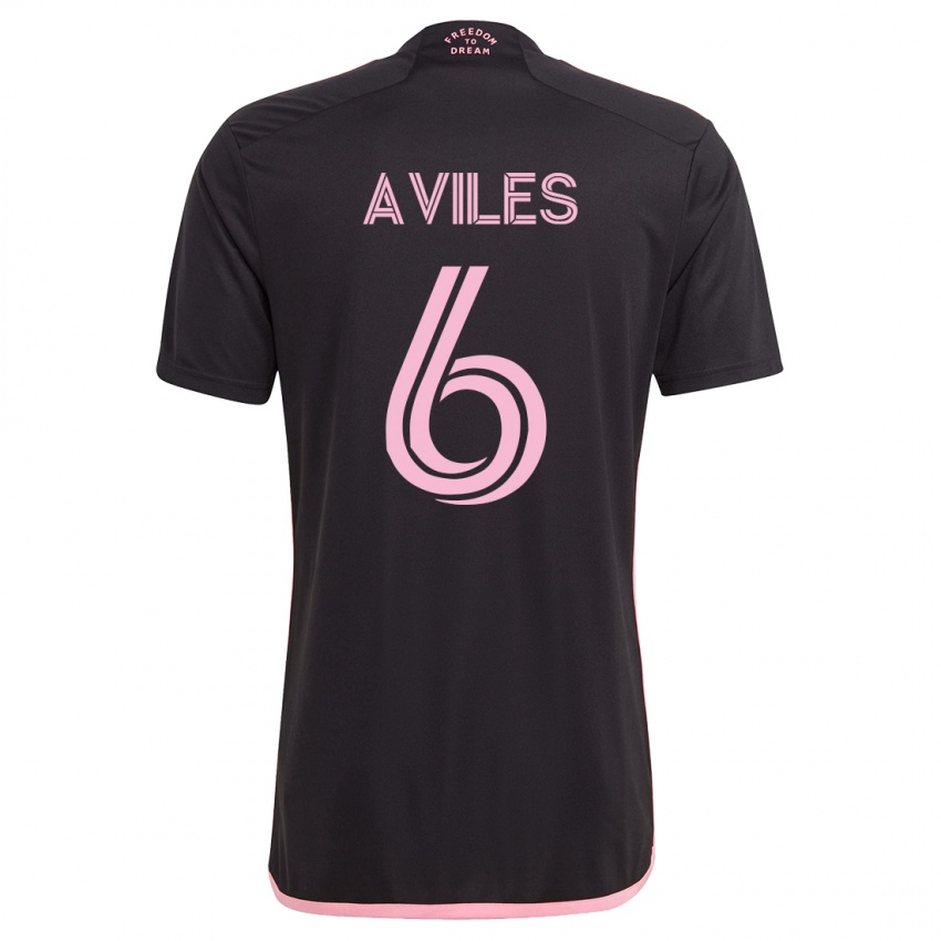 Niño Camiseta Tomás Avilés #6 Negro 2ª Equipación 2023/24 La Camisa México