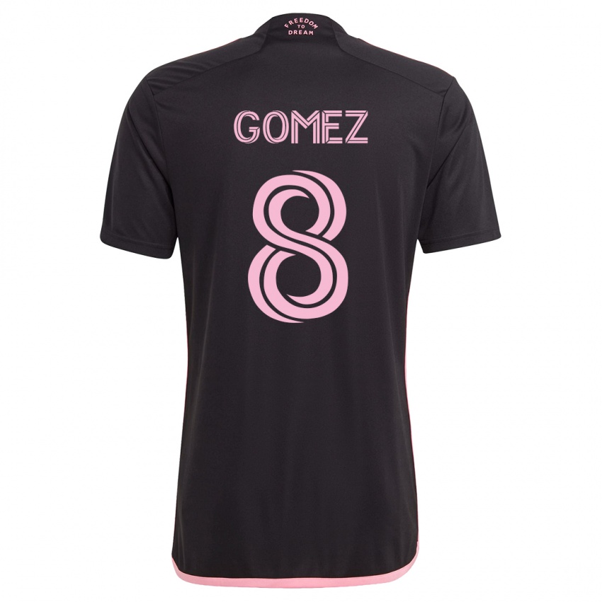 Niño Camiseta Diego Gómez #8 Negro 2ª Equipación 2023/24 La Camisa México