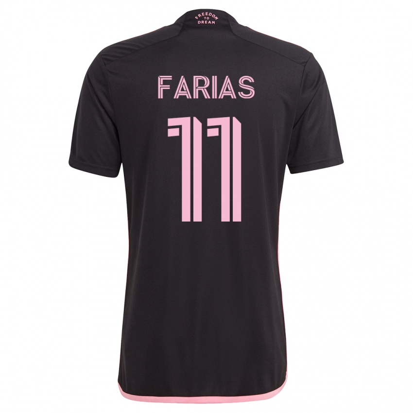 Niño Camiseta Facundo Farías #11 Negro 2ª Equipación 2023/24 La Camisa México