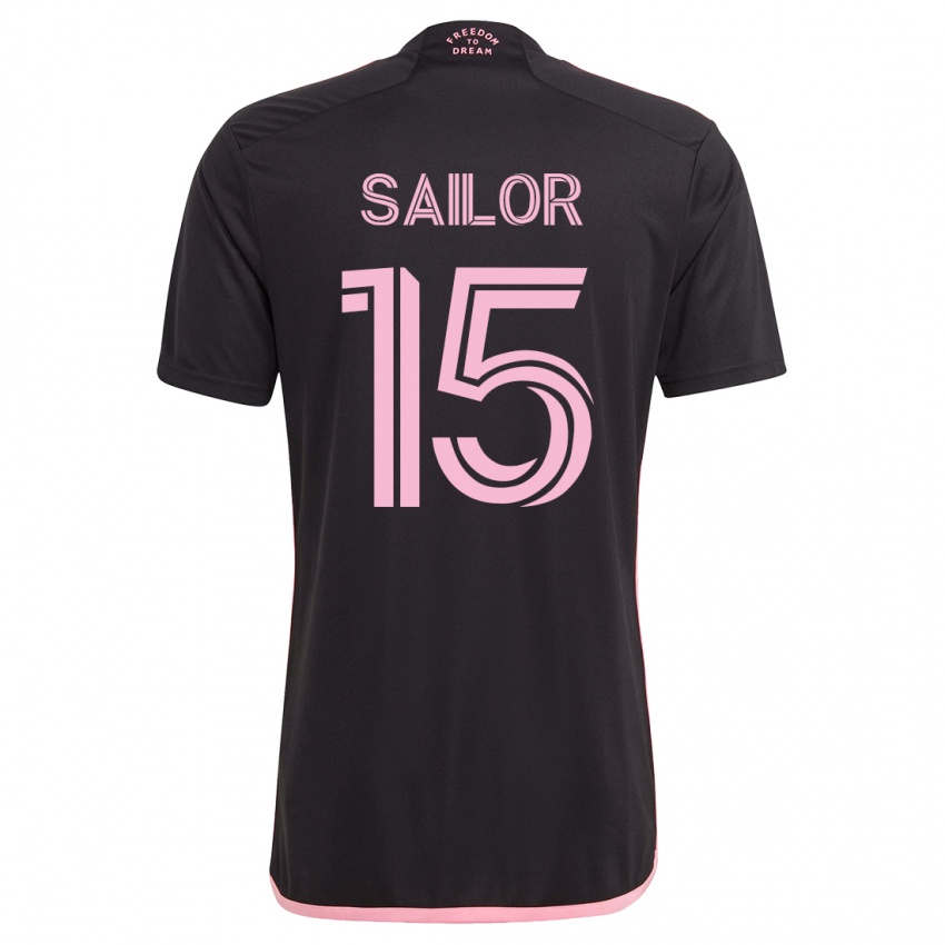 Niño Camiseta Ryan Sailor #15 Negro 2ª Equipación 2023/24 La Camisa México