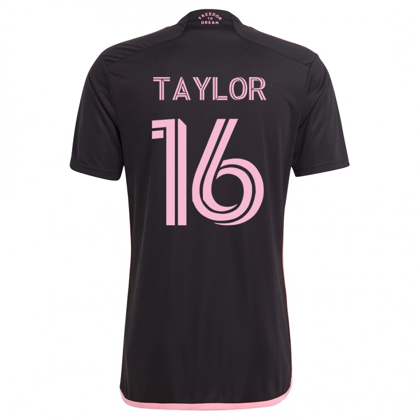 Niño Camiseta Robert Taylor #16 Negro 2ª Equipación 2023/24 La Camisa México