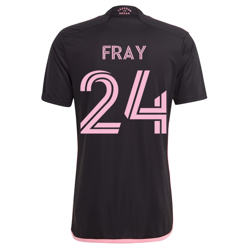 Niño Camiseta Ian Fray #24 Negro 2ª Equipación 2023/24 La Camisa México