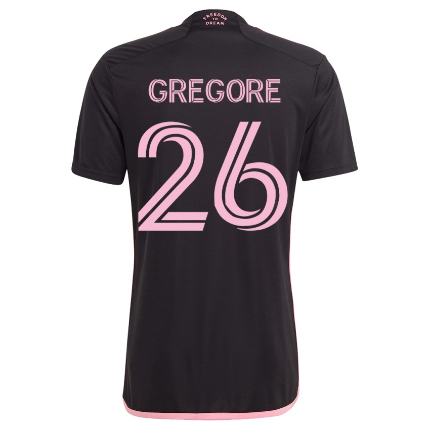 Niño Camiseta Gregore #26 Negro 2ª Equipación 2023/24 La Camisa México