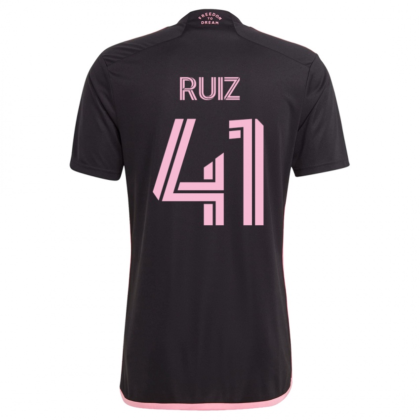 Niño Camiseta David Ruíz #41 Negro 2ª Equipación 2023/24 La Camisa México