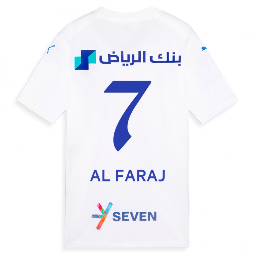 Niño Camiseta Salman Al-Faraj #7 Blanco 2ª Equipación 2023/24 La Camisa México