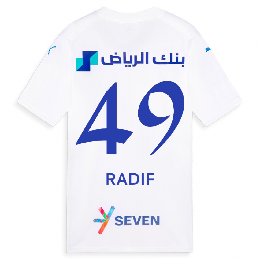Niño Camiseta Abdullah Radif #49 Blanco 2ª Equipación 2023/24 La Camisa México