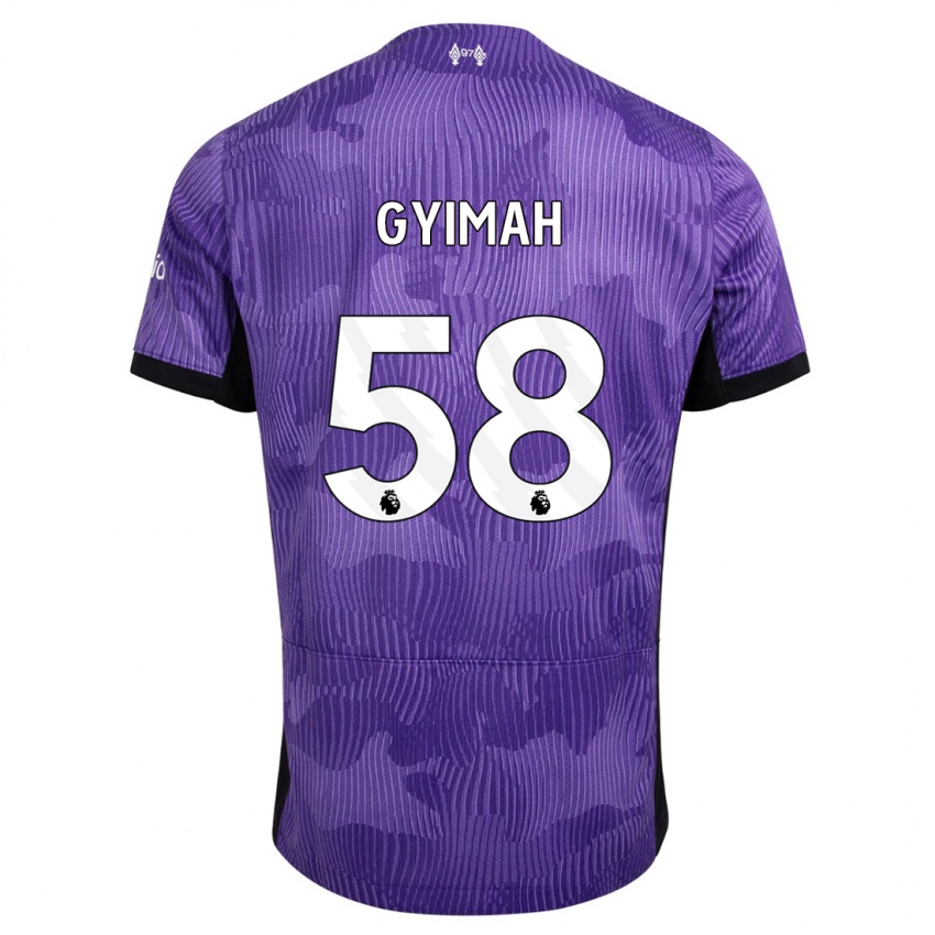 Niño Camiseta Francis Gyimah #58 Púrpura Equipación Tercera 2023/24 La Camisa México