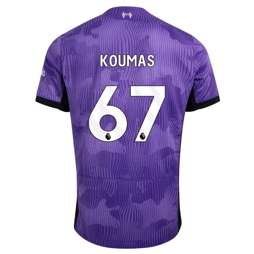 Niño Camiseta Lewis Koumas #67 Púrpura Equipación Tercera 2023/24 La Camisa México