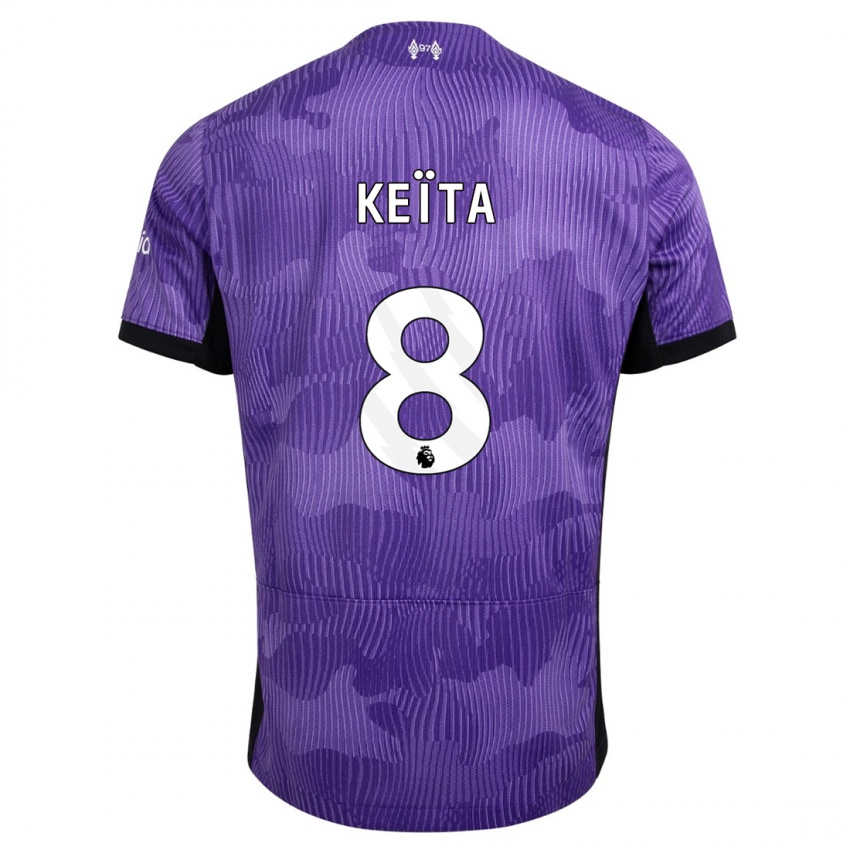 Niño Camiseta Naby Keïta #8 Púrpura Equipación Tercera 2023/24 La Camisa México