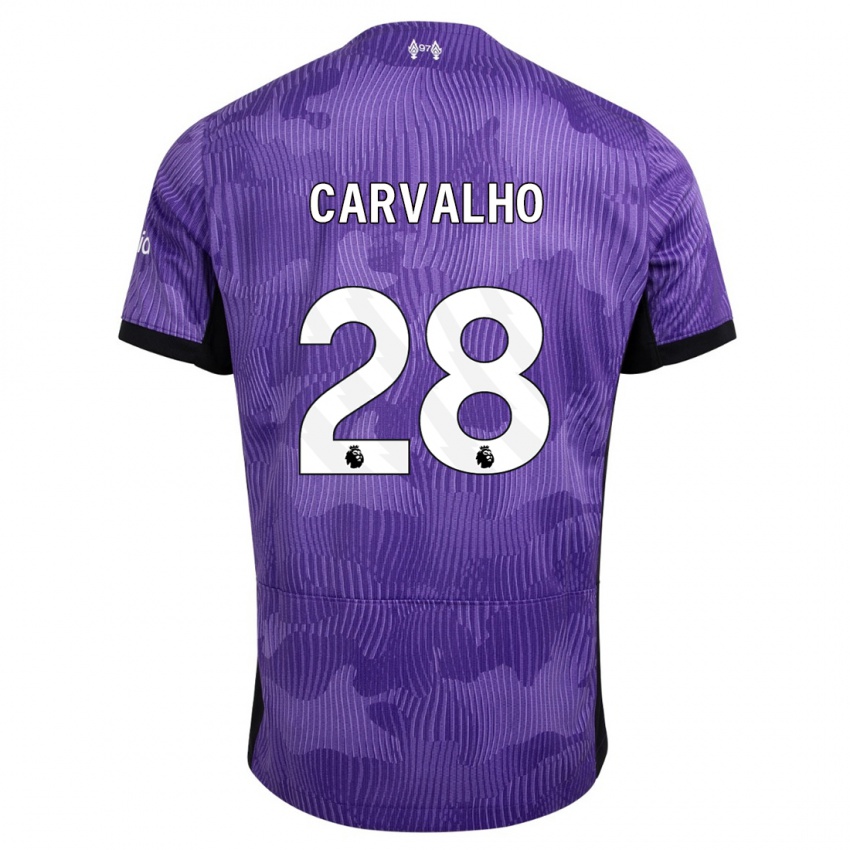 Niño Camiseta Fabio Carvalho #28 Púrpura Equipación Tercera 2023/24 La Camisa México