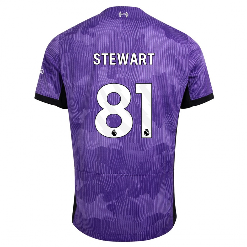 Niño Camiseta Layton Stewart #81 Púrpura Equipación Tercera 2023/24 La Camisa México