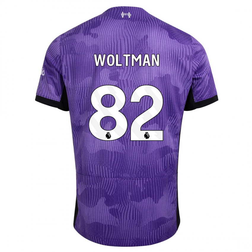 Niño Camiseta Max Woltman #82 Púrpura Equipación Tercera 2023/24 La Camisa México