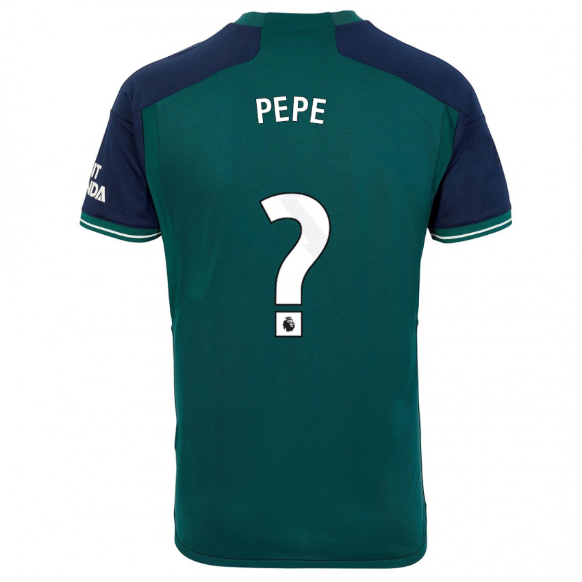 Niño Camiseta Nicolas Pepe #0 Verde Equipación Tercera 2023/24 La Camisa México