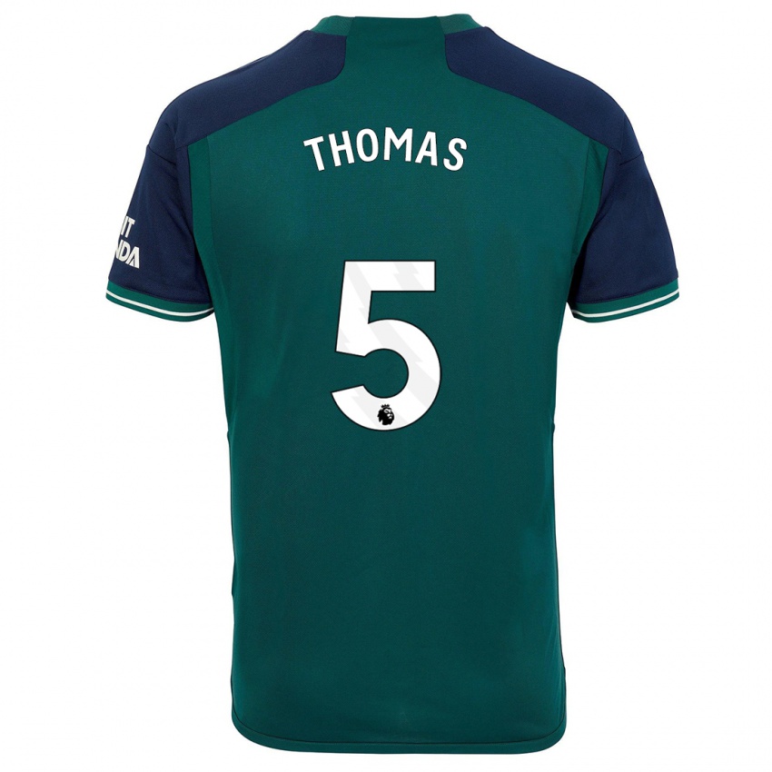 Niño Camiseta Thomas Partey #5 Verde Equipación Tercera 2023/24 La Camisa México