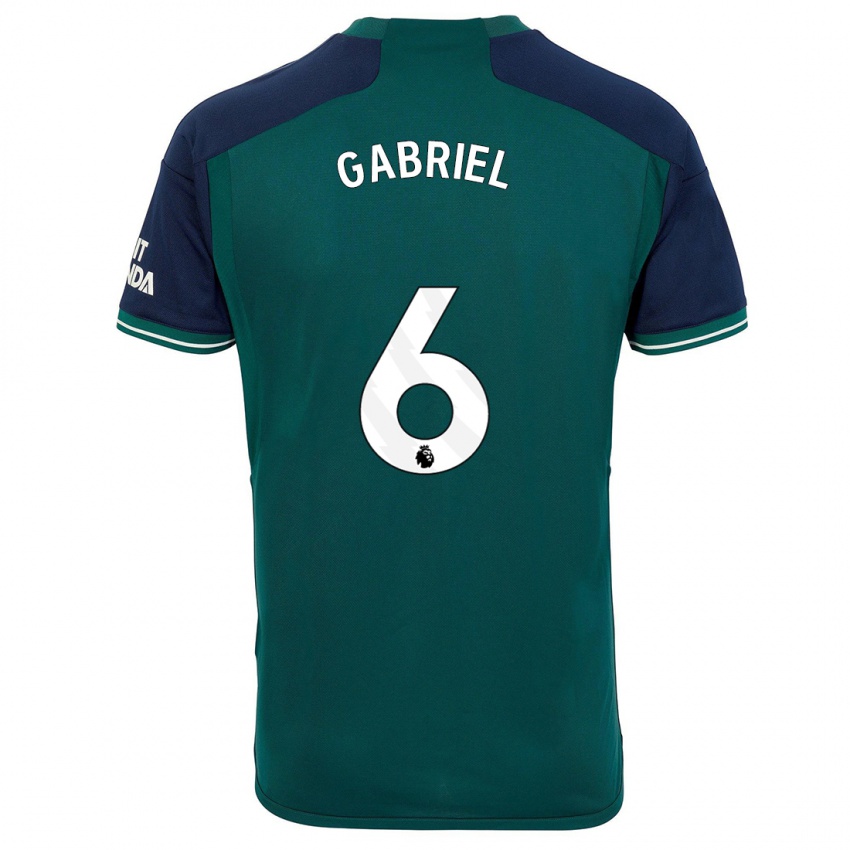 Niño Camiseta Gabriel Magalhaes #6 Verde Equipación Tercera 2023/24 La Camisa México