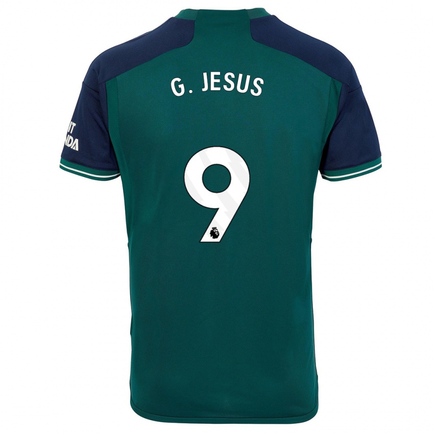 Niño Camiseta Gabriel Jesus #9 Verde Equipación Tercera 2023/24 La Camisa México