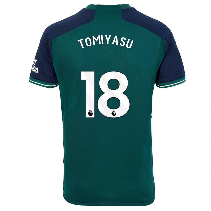 Niño Camiseta Takehiro Tomiyasu #18 Verde Equipación Tercera 2023/24 La Camisa México