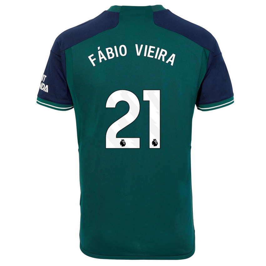 Niño Camiseta Fabio Vieira #21 Verde Equipación Tercera 2023/24 La Camisa México