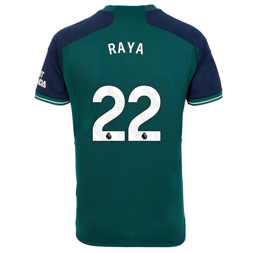 Niño Camiseta David Raya #22 Verde Equipación Tercera 2023/24 La Camisa México