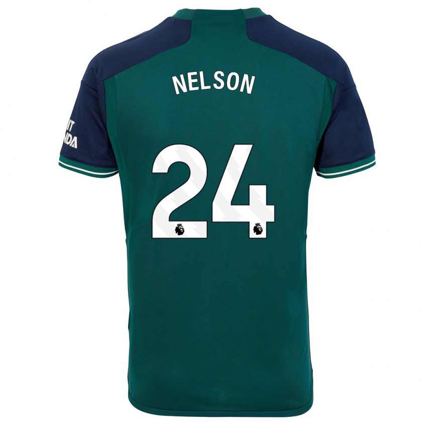 Niño Camiseta Reiss Nelson #24 Verde Equipación Tercera 2023/24 La Camisa México