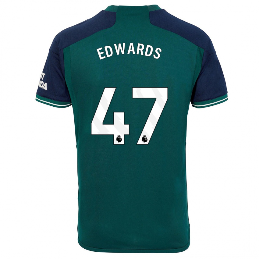 Niño Camiseta Khayon Edwards #47 Verde Equipación Tercera 2023/24 La Camisa México