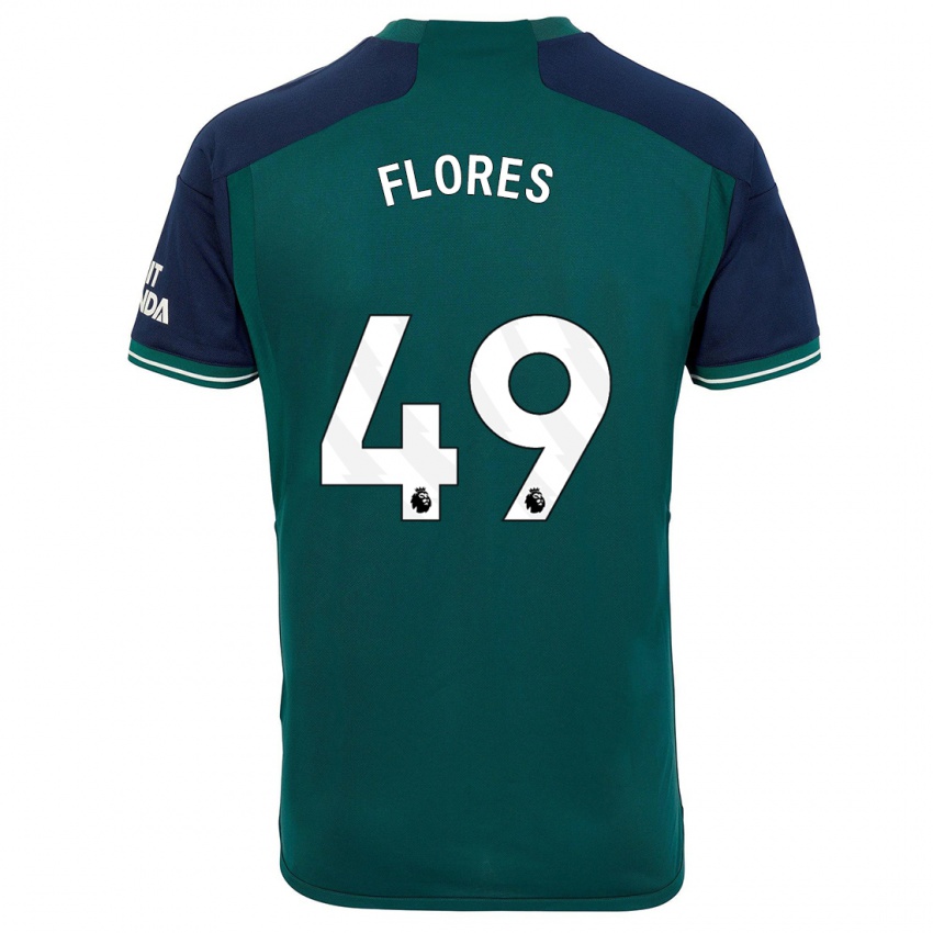 Niño Camiseta Marcelo Flores #49 Verde Equipación Tercera 2023/24 La Camisa México