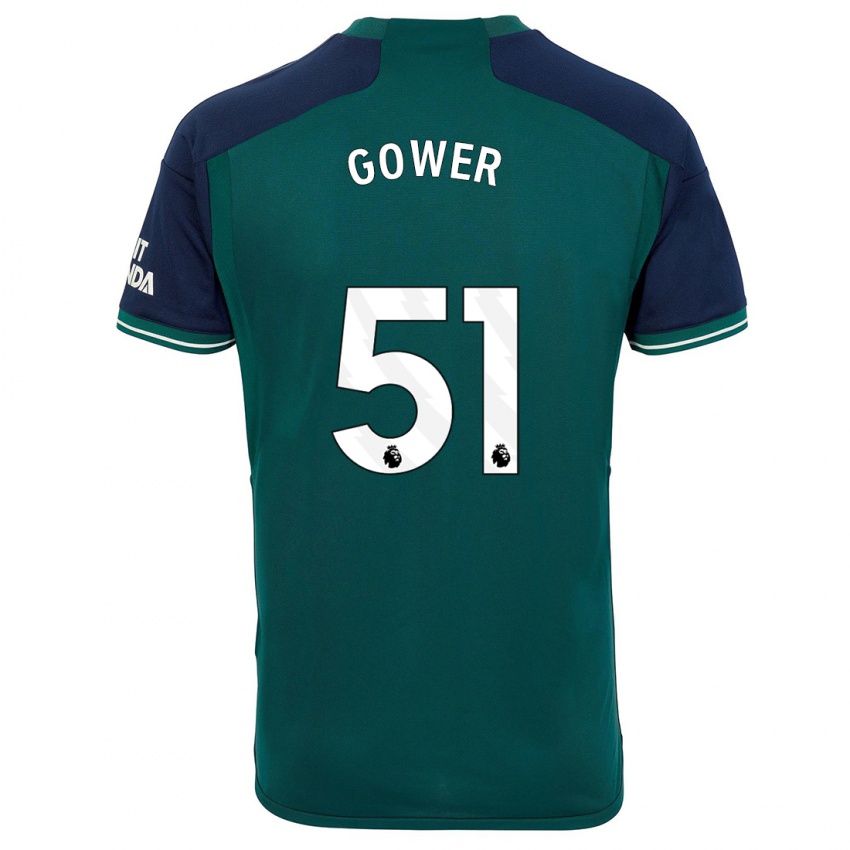 Niño Camiseta Jimi Gower #51 Verde Equipación Tercera 2023/24 La Camisa México