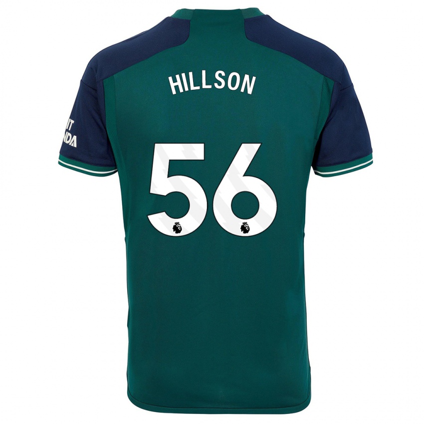 Niño Camiseta James Hillson #56 Verde Equipación Tercera 2023/24 La Camisa México