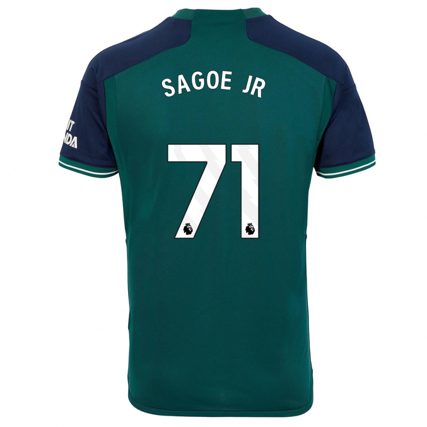 Niño Camiseta Charles Sagoe Jr #71 Verde Equipación Tercera 2023/24 La Camisa México