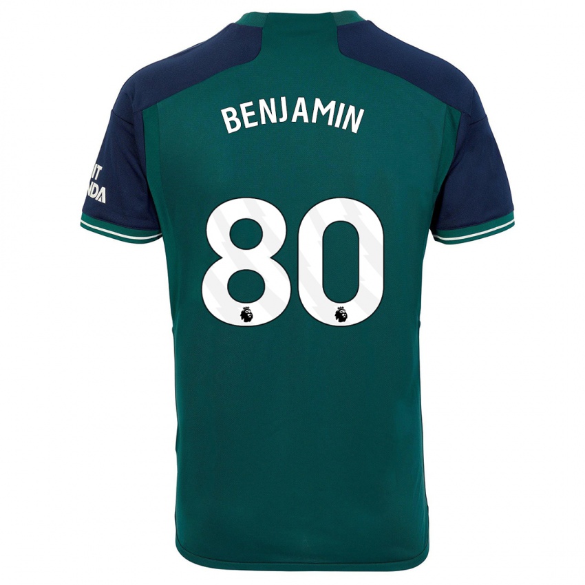 Niño Camiseta Omari Benjamin #80 Verde Equipación Tercera 2023/24 La Camisa México