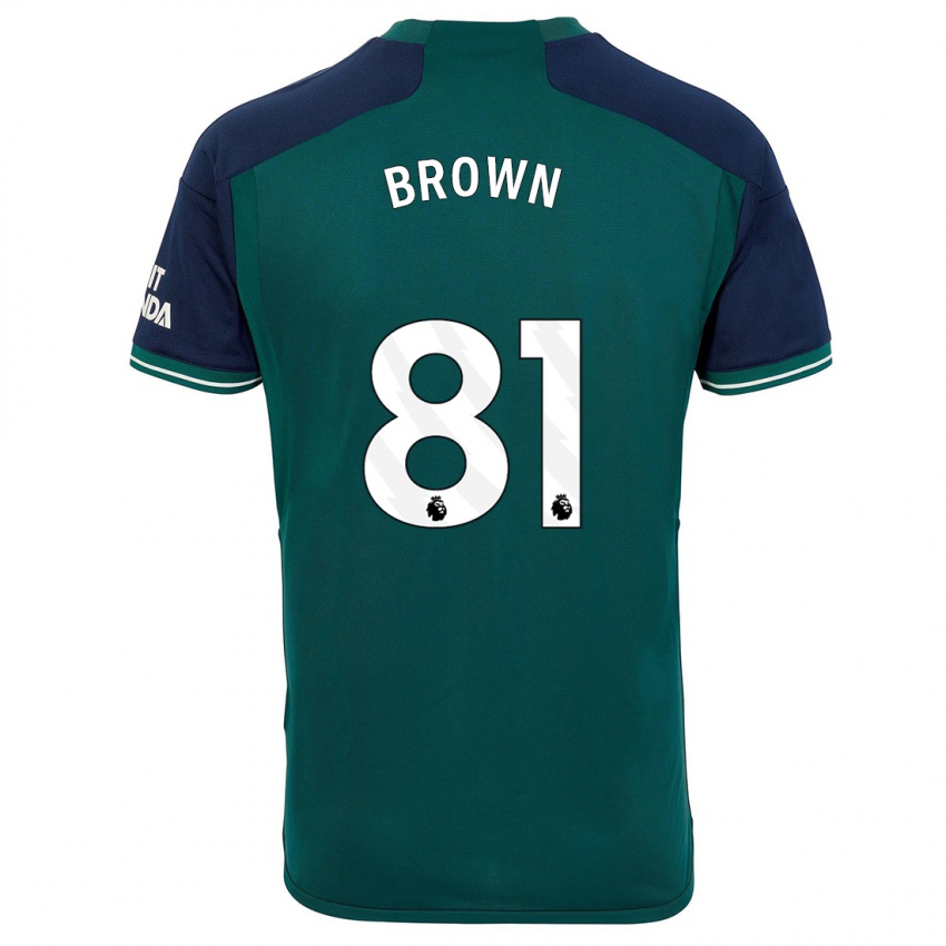 Niño Camiseta Luis Brown #81 Verde Equipación Tercera 2023/24 La Camisa México