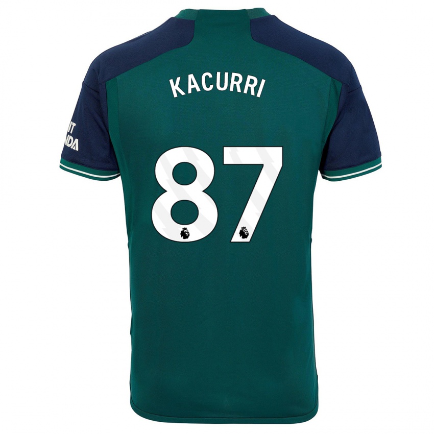 Niño Camiseta Maldini Kacurri #87 Verde Equipación Tercera 2023/24 La Camisa México