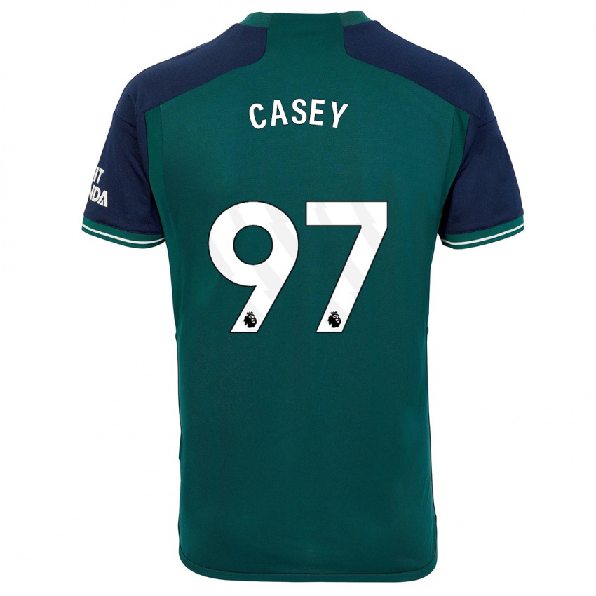 Niño Camiseta Dan Casey #97 Verde Equipación Tercera 2023/24 La Camisa México