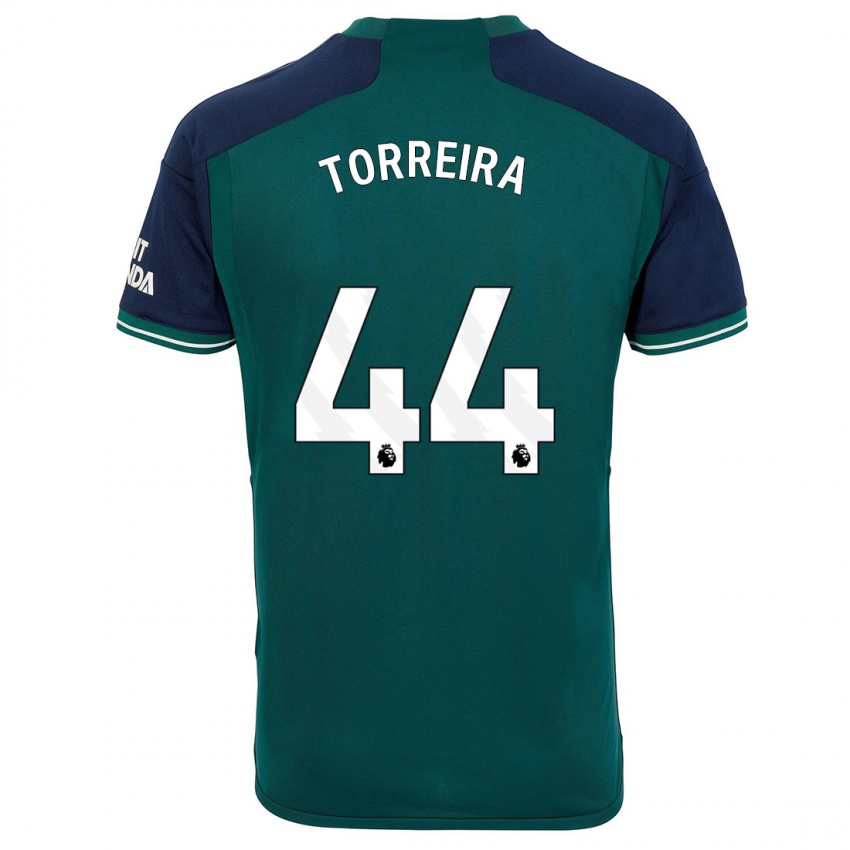 Niño Camiseta Lucas Torreira #44 Verde Equipación Tercera 2023/24 La Camisa México