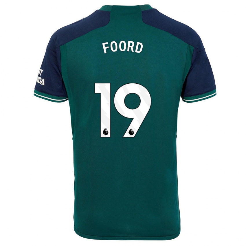 Niño Camiseta Caitlin Foord #19 Verde Equipación Tercera 2023/24 La Camisa México
