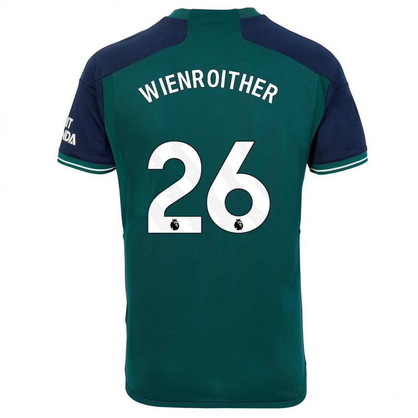 Niño Camiseta Laura Wienroither #26 Verde Equipación Tercera 2023/24 La Camisa México