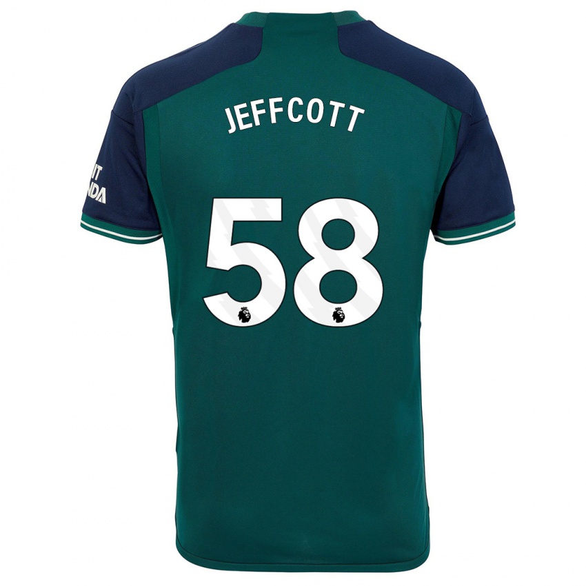 Niño Camiseta Henry Jeffcott #58 Verde Equipación Tercera 2023/24 La Camisa México