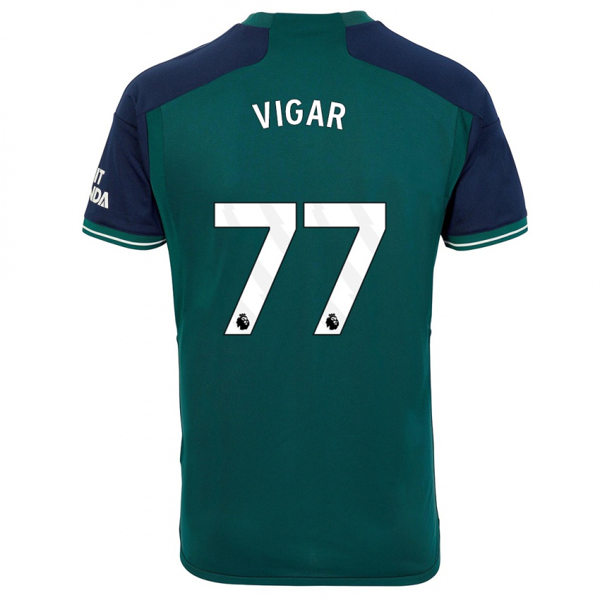 Niño Camiseta Billy Vigar #77 Verde Equipación Tercera 2023/24 La Camisa México